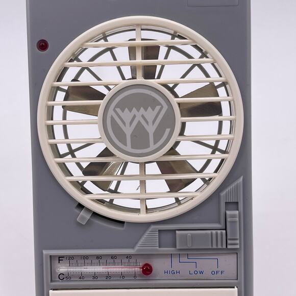 Vintage Enterprex Super Fields Fan Mirror Flash Light Clock Hanger Portable - Picture 4 of 11